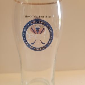 PGA Tour Drought Glass/ Amstel Light Beer Pilsner Glass/ Golf